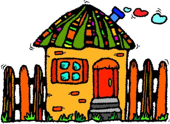 House with hearts coming out of chiminey illustration clip art source