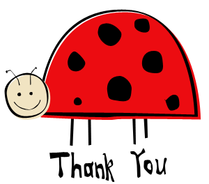 Thank You with Lady Bug animated