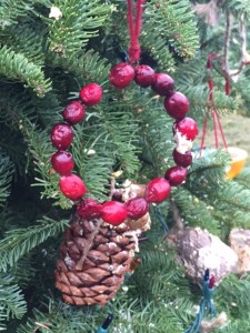 christmas tree bird decoration philbrook 2015 cranberry ring
